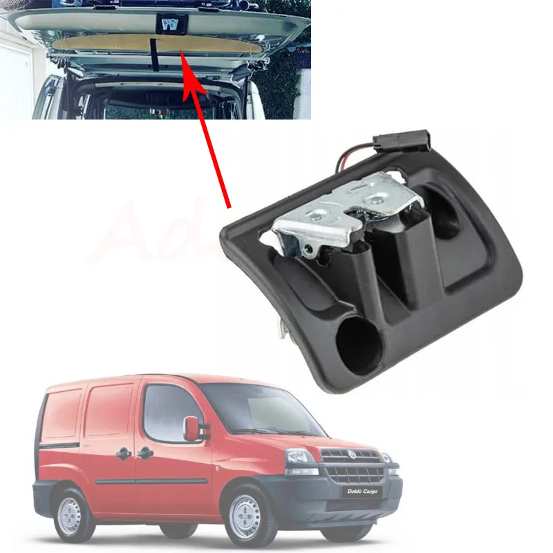 Rear Tailgate Boot Door Lock Latch For Fiat Doblo Doblo Cargo Mk1 223 2000‑2010 Car Rear Trunk Lock Assembly