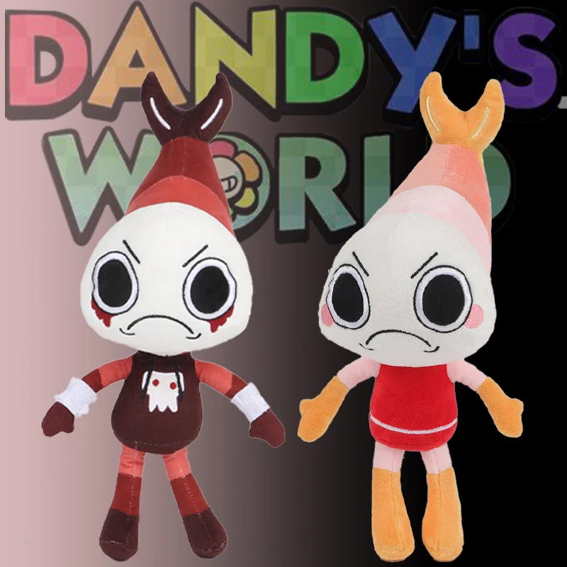 حار داندي العالم Shrimpo ألعاب من نسيج مخملي الكرتون ألعاب من نسيج مخملي Dandy's World Game أنيمي الشكل Shrimpo للأطفال هدية عيد ميلاد اللعب #1