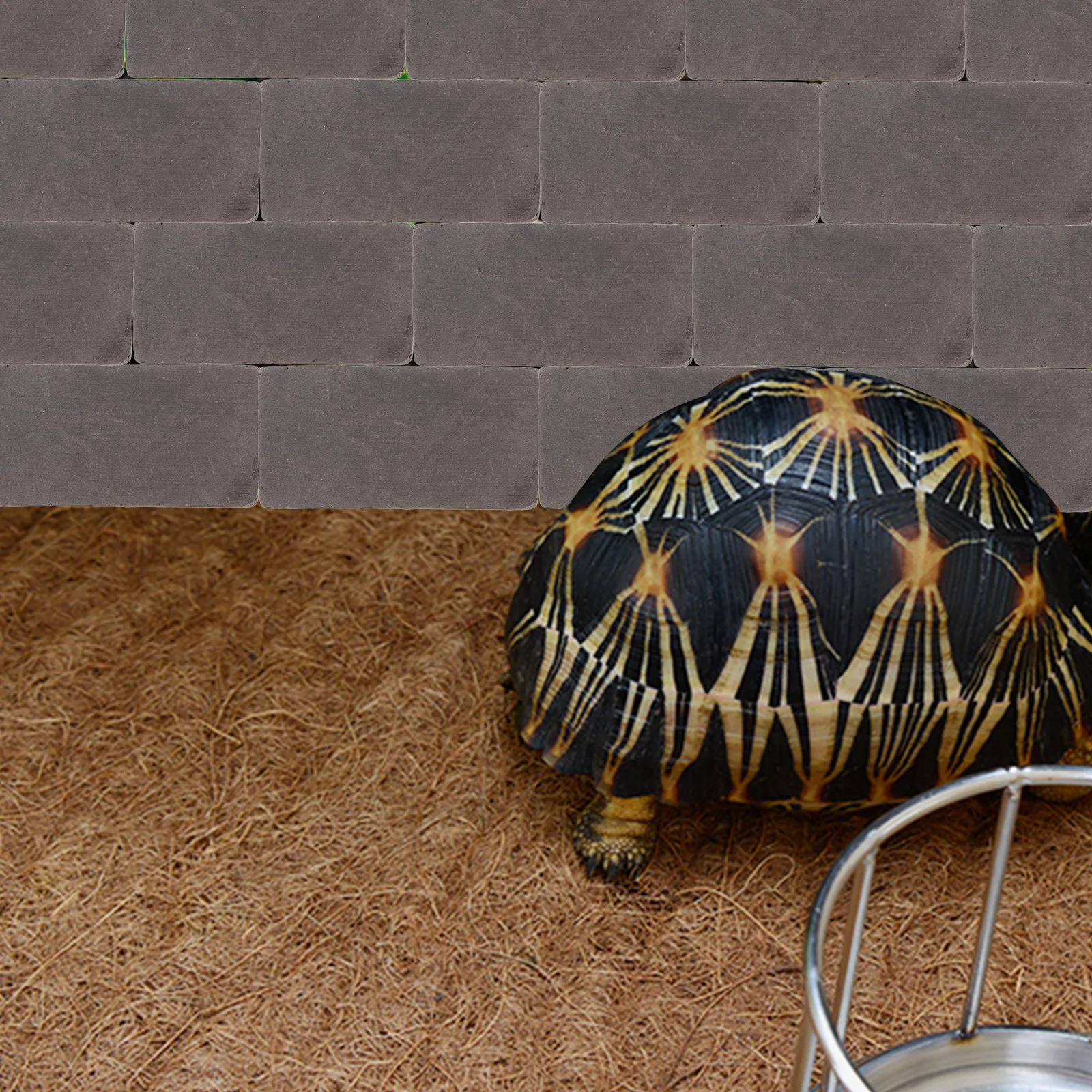 

40Pcs Mini Grey Bricks for Landscaping Miniature Realistic Tiny Bricks for Turtle Tank Steps Terrarium Aquarium Decoration