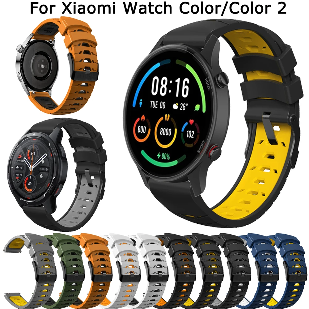 22mm Silicone Band For Xiaomi Huami Watch Color 2 Sports Smartwatch Wrist Straps for Huami Amazfit GTR 47mm/3 pro 2/2E Bracelet