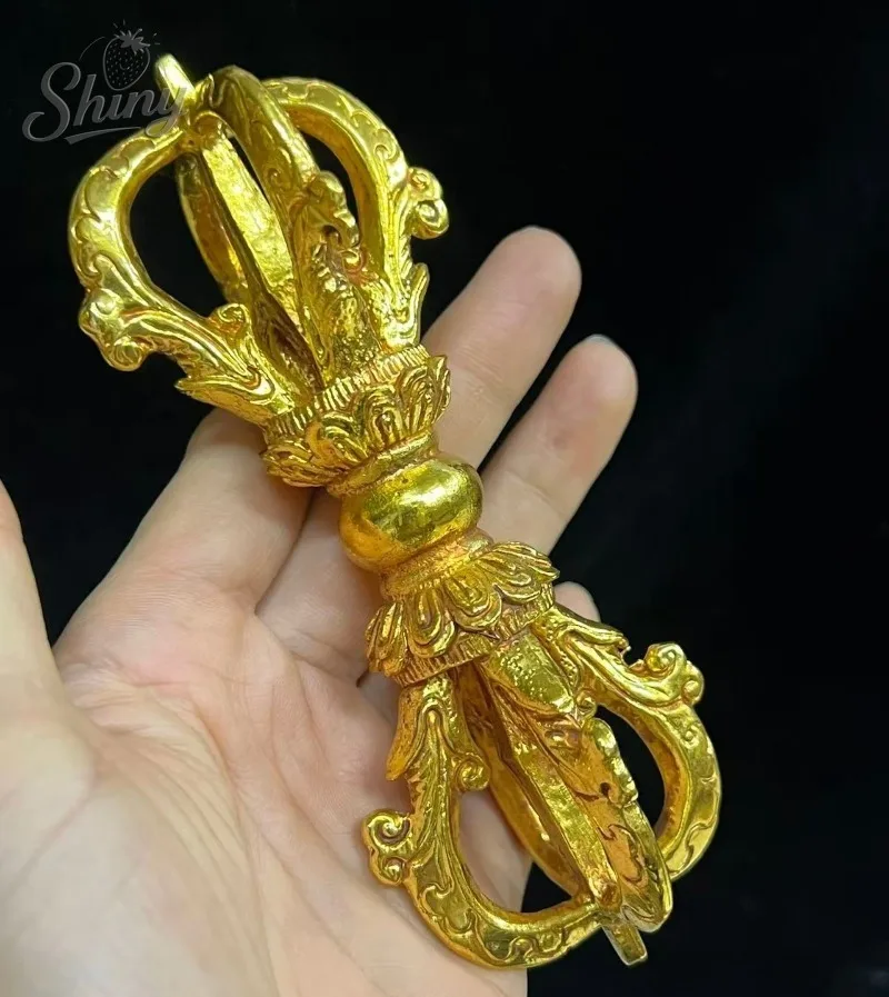 

Тибетская буддийская пятиконечная ваджра: ритуальный инструмент, статуэтка, эзотерический металлический декоративный артефакт, винтажное украшение для дома