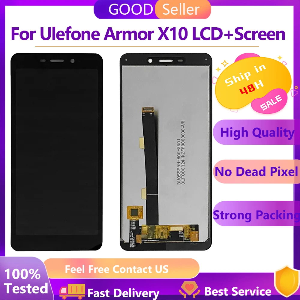 

5.45" For Original Ulefone Armor X10 Pro LCD Display Touch Screen Digitizer Assembly Replacement Armor X10 LCD Display Sensor