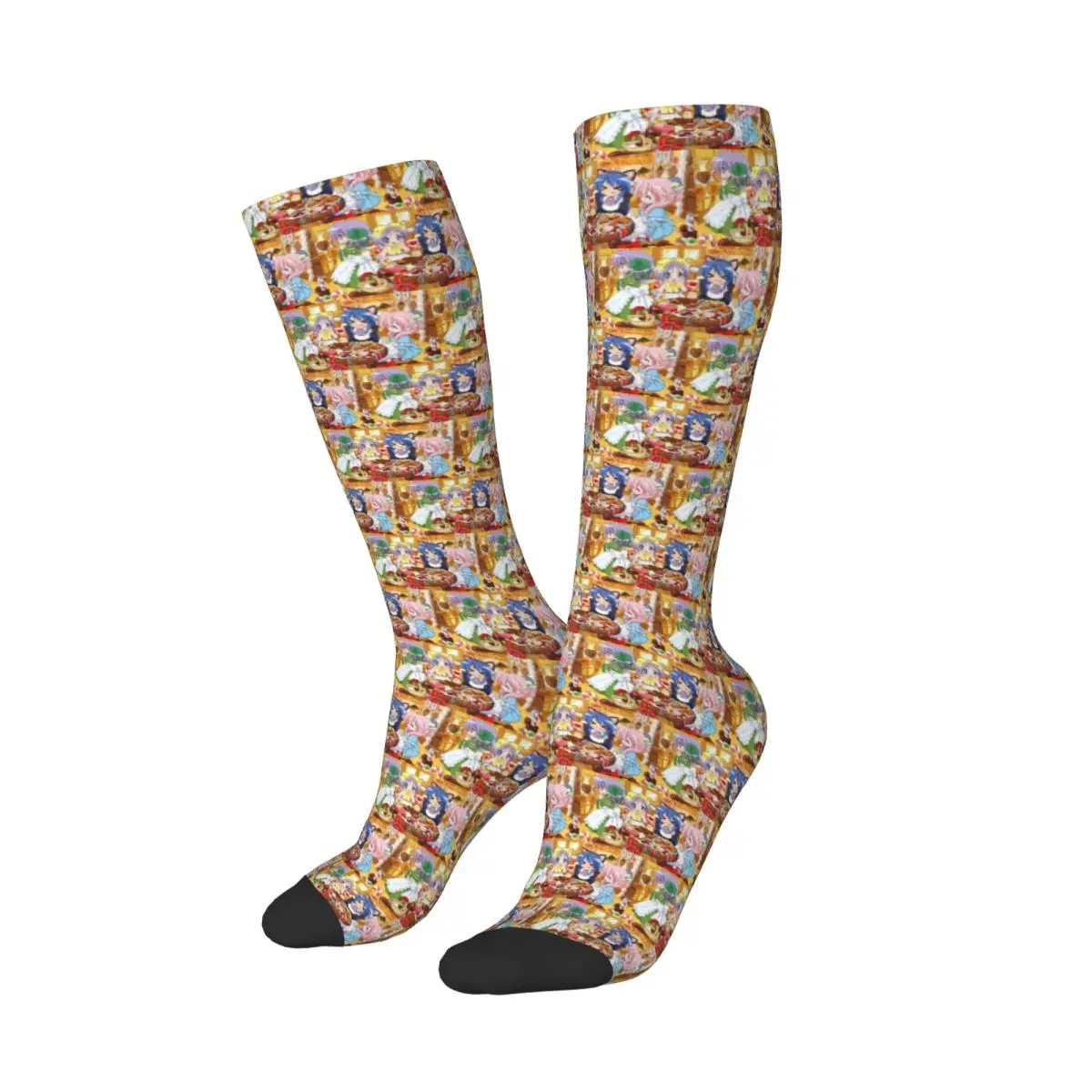 

Lucky Star Anime Lucky Star Anime Socks Harajuku Stockings All Season Long Socks Accessories for Unisex Christmas Gifts