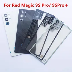 9SPro Rear Housing For ZTE Nubia Red Magic 9S Pro Plus Back Cover Battery Case Replace Repair Spare Parts + Camera Lens
