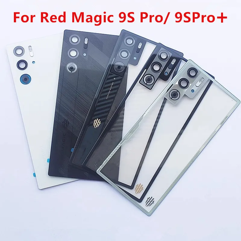 9SPro Rear Housing For ZTE Nubia Red Magic 9S Pro Plus Back Cover Battery Case Replace Repair Spare Parts + Camera Lens