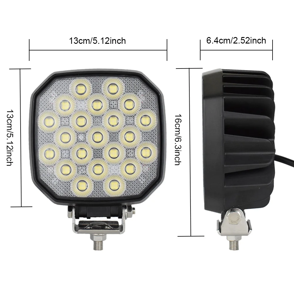 105W 5 Inch Trator Work Light 15750Lms Excavator Flood Light Offroad Lighting fits Farm Tractor Engineer Truck 12/24V