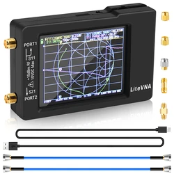 Nuovo Litevna 6Ghz VNA 2.8 pollici LCDHF VHF UHF analizzatore di rete vettoriale UV analizzatore di antenne portatili a onde corte con batteria