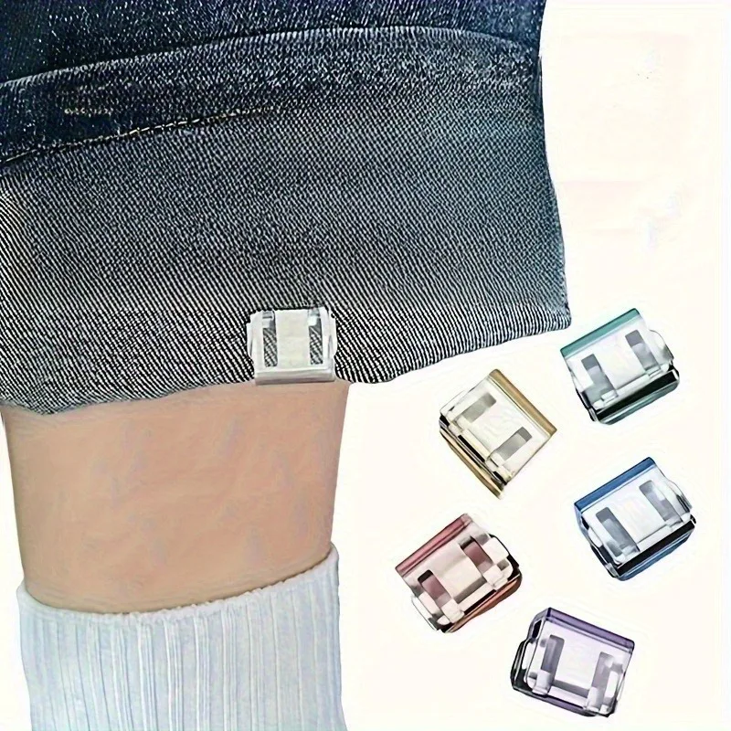 Trouser Legs Fixing Clip Without Seam Hidden Buckle Leg Closure Device Trouser Legs Anti-Sweeping Edge Buckle Can Be Detached An