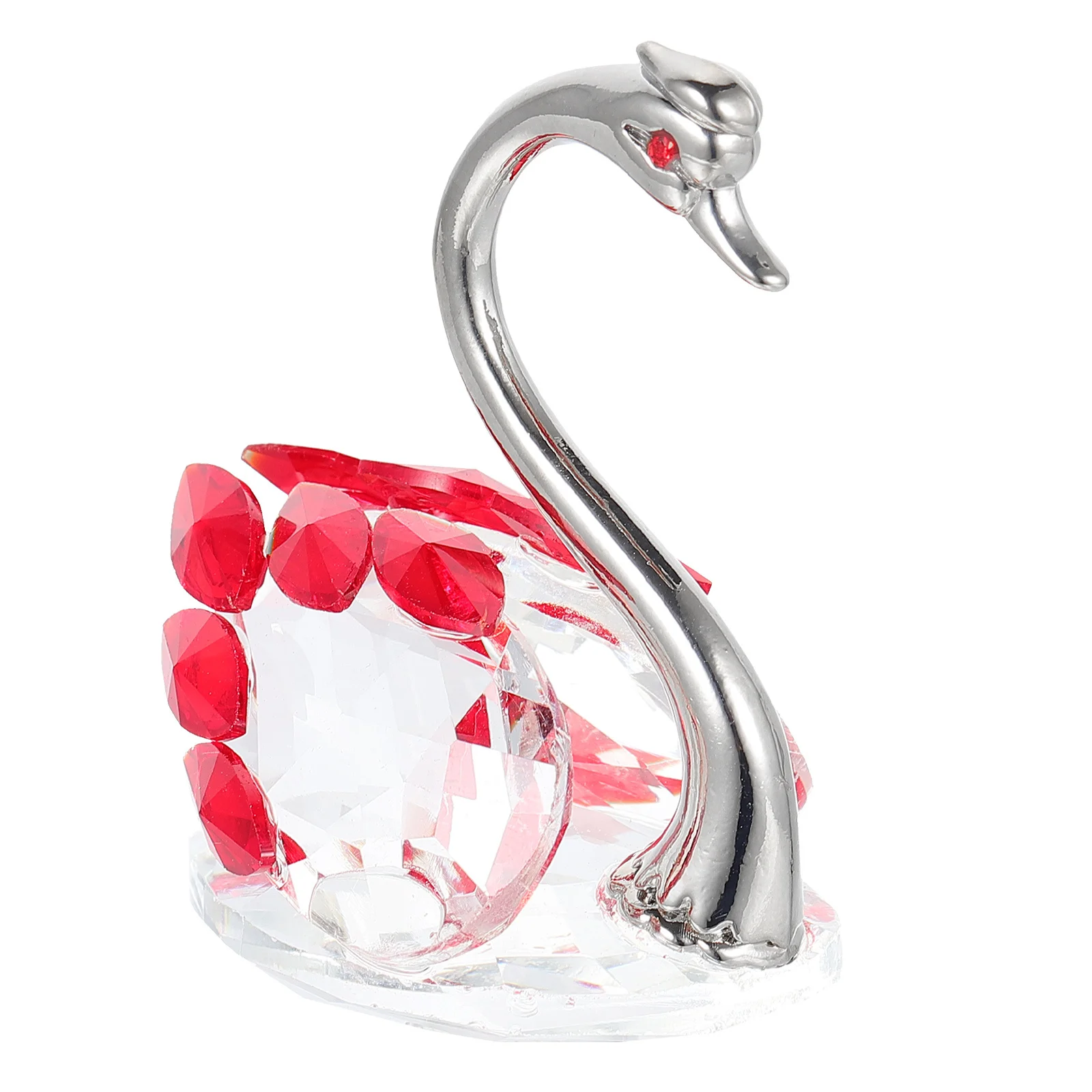

Crystal Swan Ornament Elegant Desktop Home Office Decoration Table Centerpiece Creative Design Art Gift