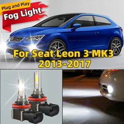 2pcs H11 H8 Led Fog Lights 80W Car Bulb H9 Canbus 6000K Driving Lamp For Seat Leon 3 MK3 2013 2014 2015 2016 2017