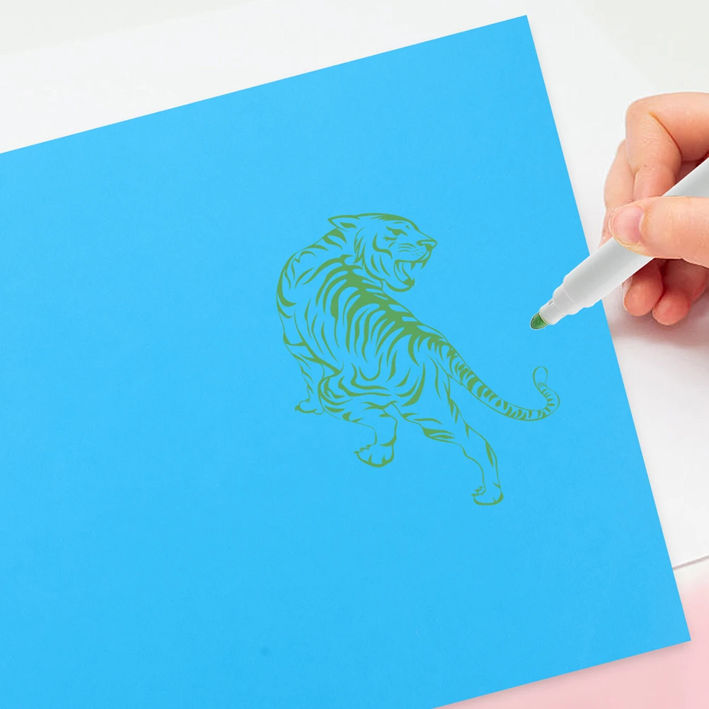 

50 Sheets Colored Cardboard Stock Paper 200g A4 Blue 297x210mm DIY Craft Materials Blank Print Paper Art Project