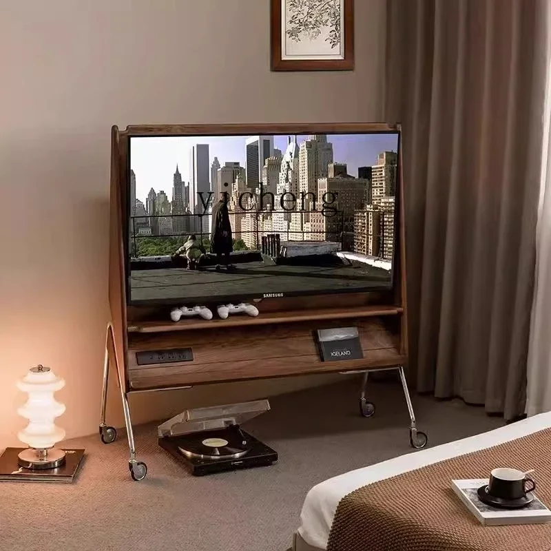 YFY medieval French retro TV cabinet TV hanger living home floor rack