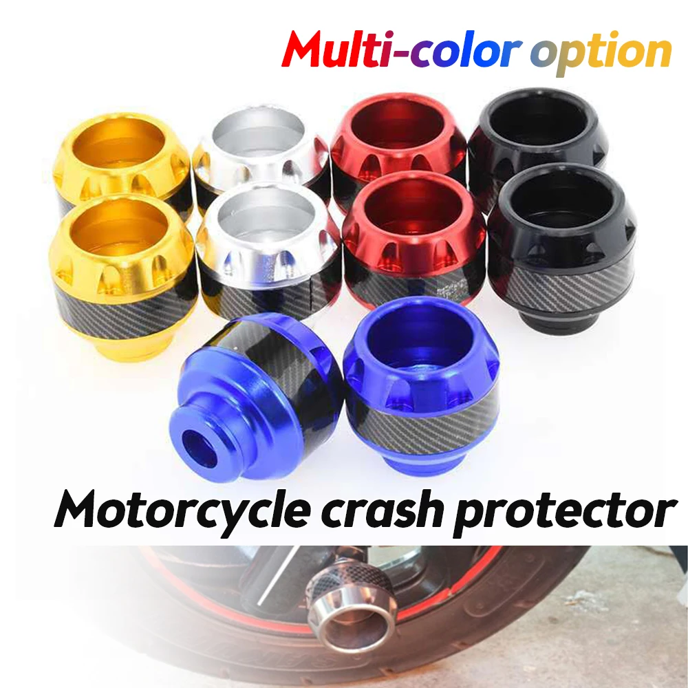 2Pcs Universal Aluminum Alloy Motorcycles Falling Protector Explosion-proof Front Fork Cups Sliders Crash Moto Safty Accessories