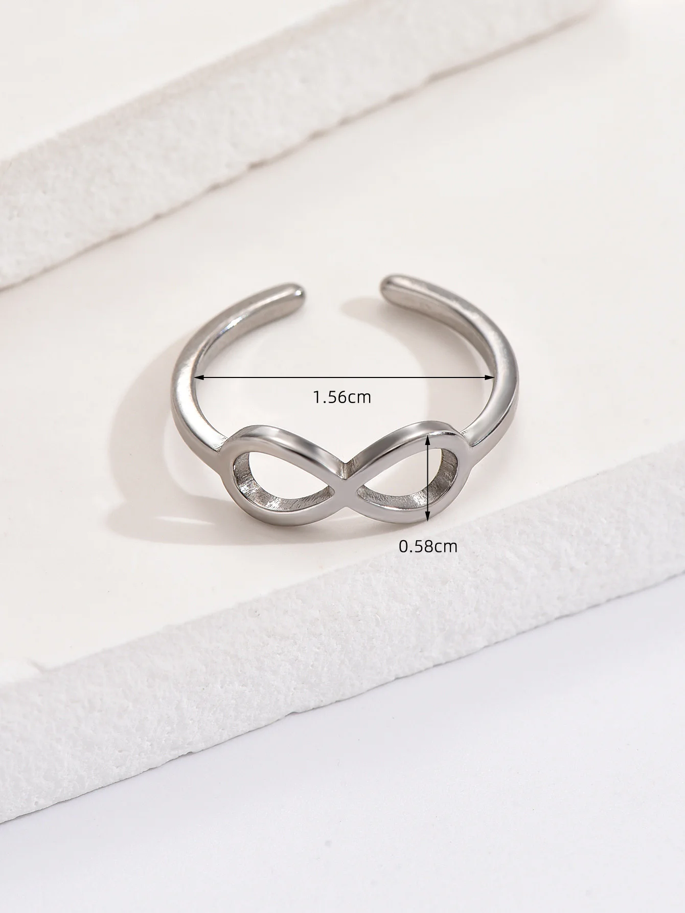 7pcs Adjustable Open Size Stainless Steel Toe Rings Set