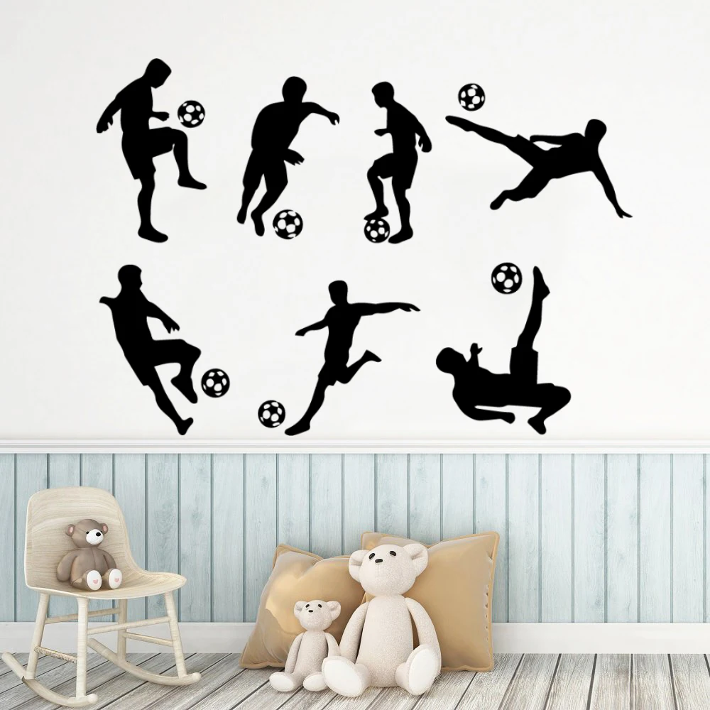 1pc Creative Football Wall Sticker For Children\'s Room Decor Waterproof Soccer Decal For Kids Bedroom Wall Stickers