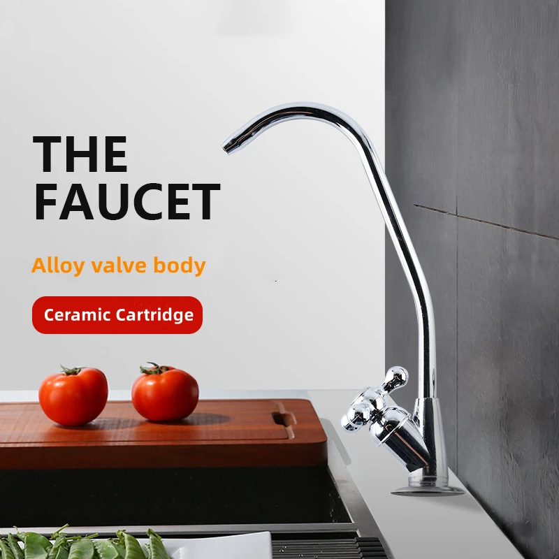 Water Purifier Faucet, Lead-Free Easy to Install Filtered Faucet Fits Reverse Osmosis Filtration System Kitchen RO Faucet