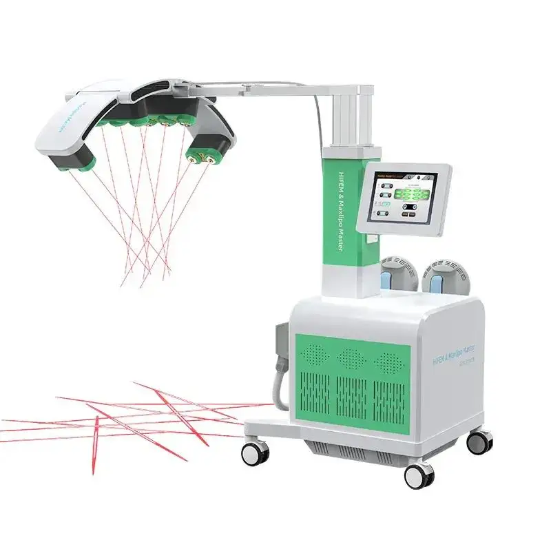 10D Fat Burning Muscle Building 532nm 635nm Weight Loss Machine 10D Maxlipo Therapy Master Weight Loss Body Machine