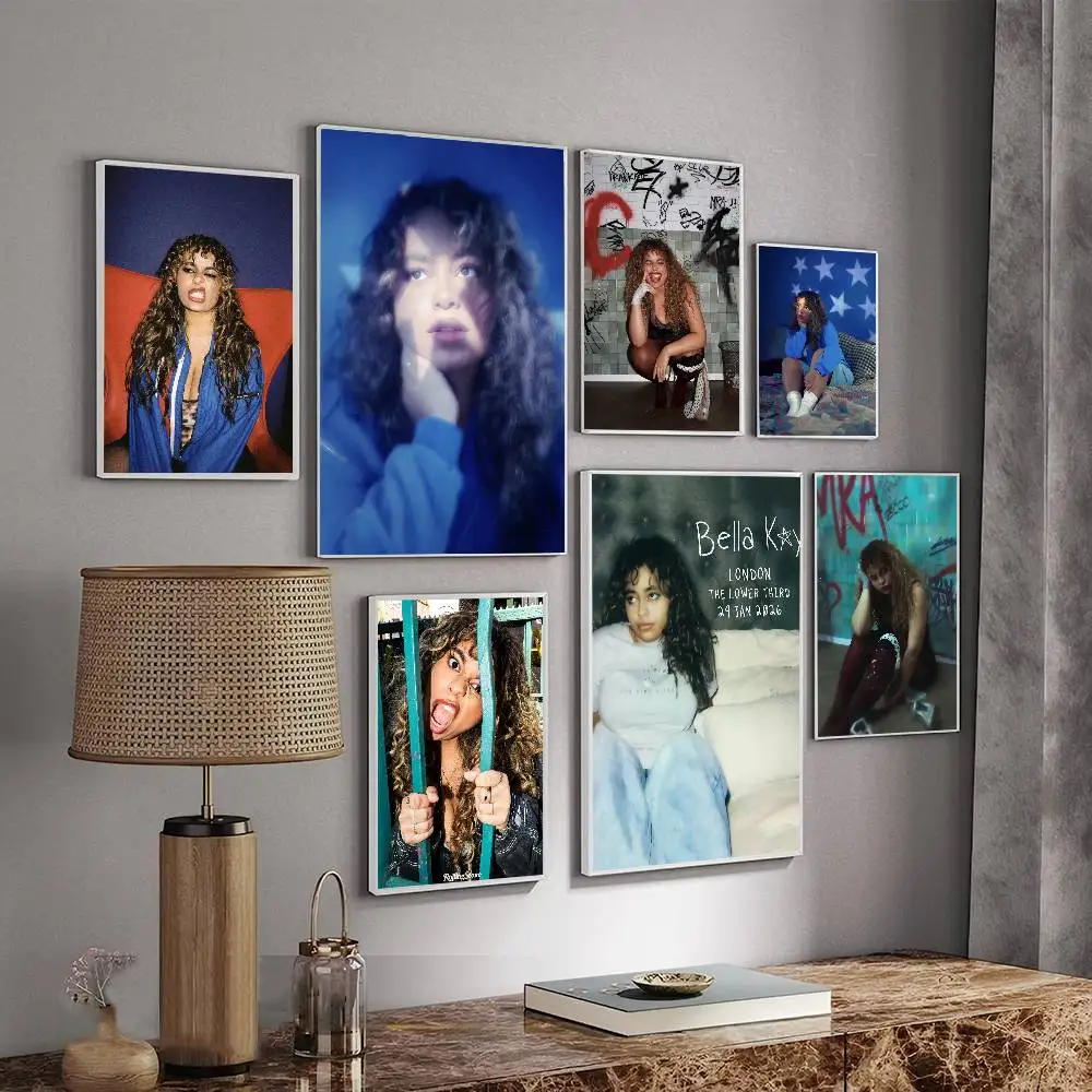 Singer B-Bella Kay Vintage Posters Sticky Vintage Room Home Bar Cafe Decor Kawaii Room Decor