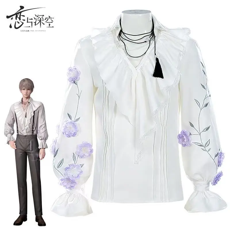 

Love and Deep Space Cosplay of Shen Xinghui's Whispers of Flower Weaving from Game Anime Halloween Outfit Including Shirt