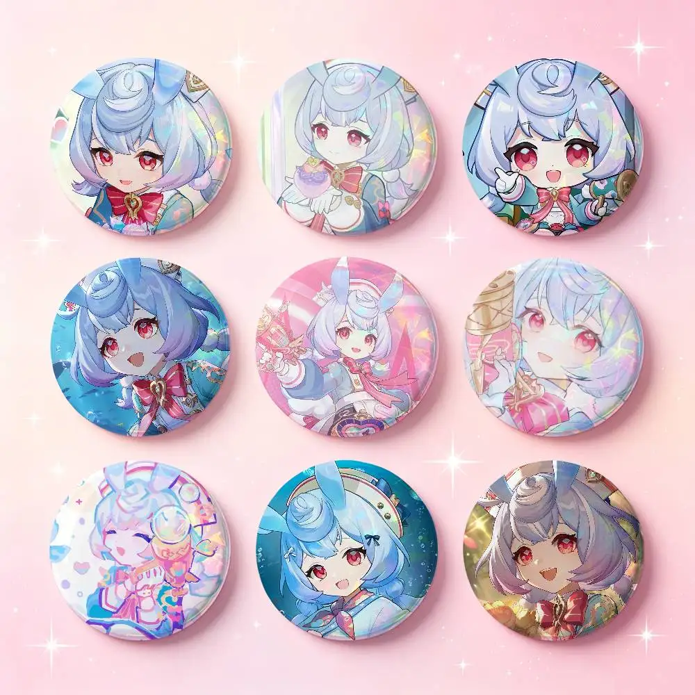 Sigewinne Genshin Impact Badges 25 32 44 58 75 Mm Round Cosplay Pin Bag Decor Fans Collect Friends Gifts Brooch Souvenir