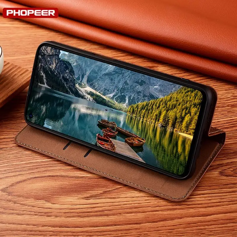حافظة من الجلد الطبيعي لهاتف شاومي Mi Max 2 3 4 Mix 2 2s 3 4 Note 2 3 10 Pro حافظة من الجلد الطبيعي