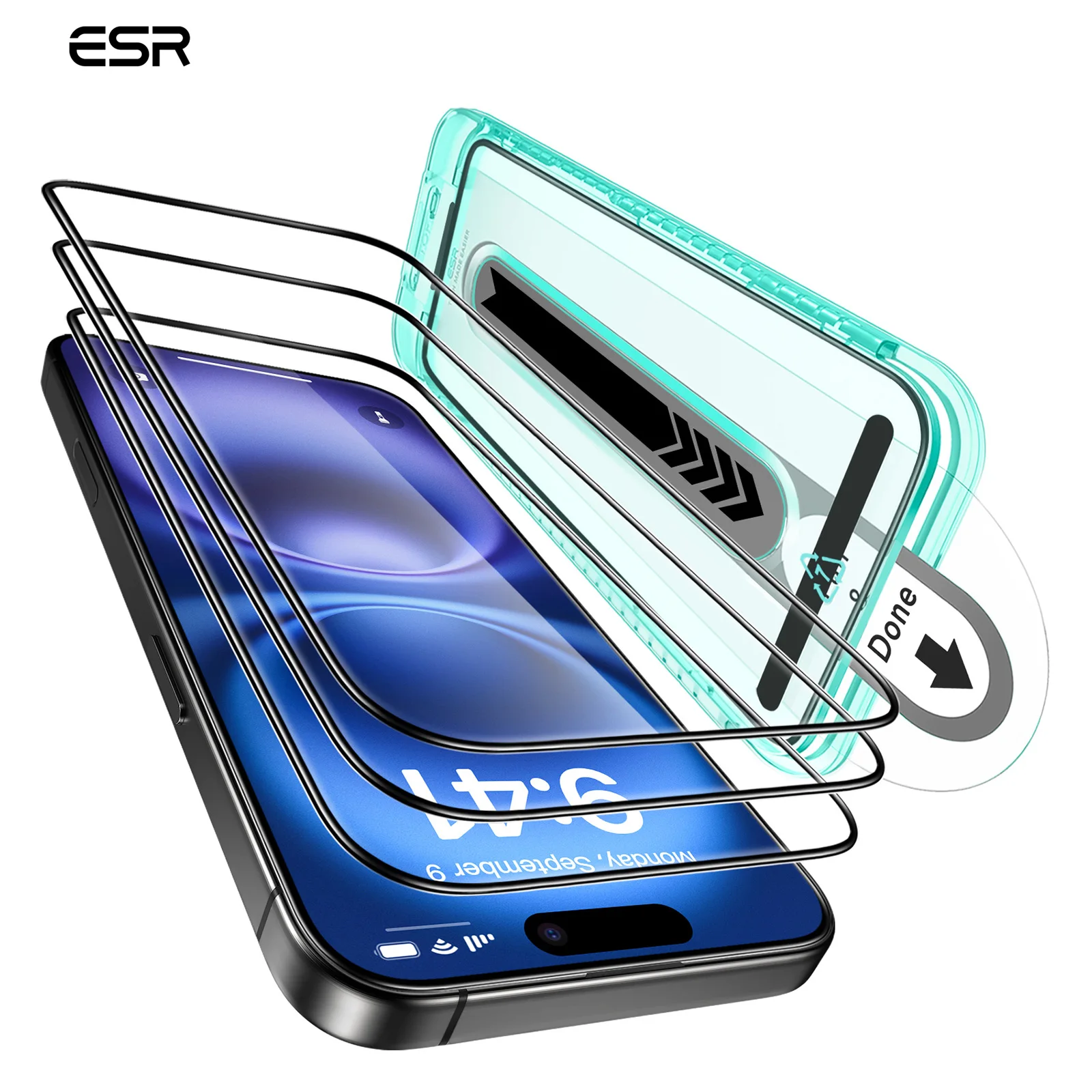 ESR 3 PCS Glass for iPhone 14  Pro Max Screen Protector Film for iPhone 14  Pro HD Tempered Glass for iPhone 13 Pro Max 13 Pro