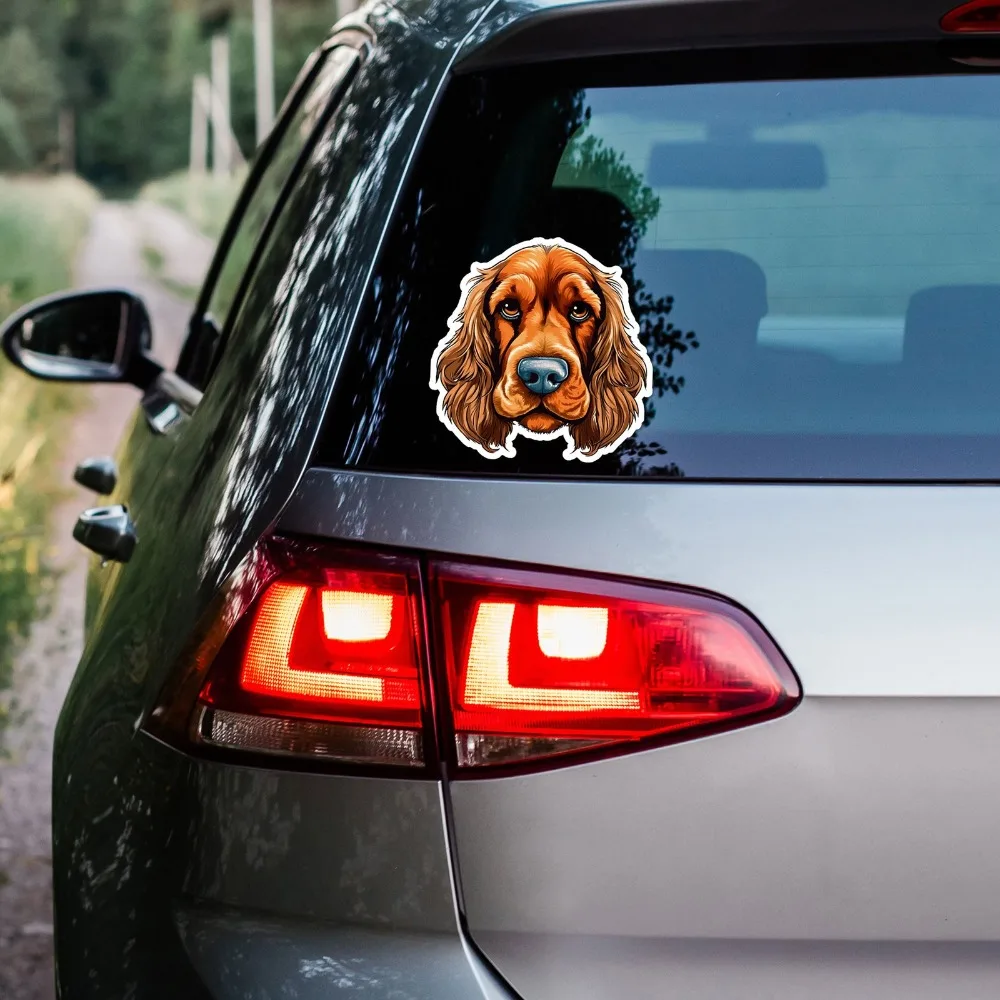 Cocker Spaniel Vinyl Funny Limited Fade Resistant Aesthetic Window Decal Accessory Waterproof Car Laptop Bumper Auto Exterior