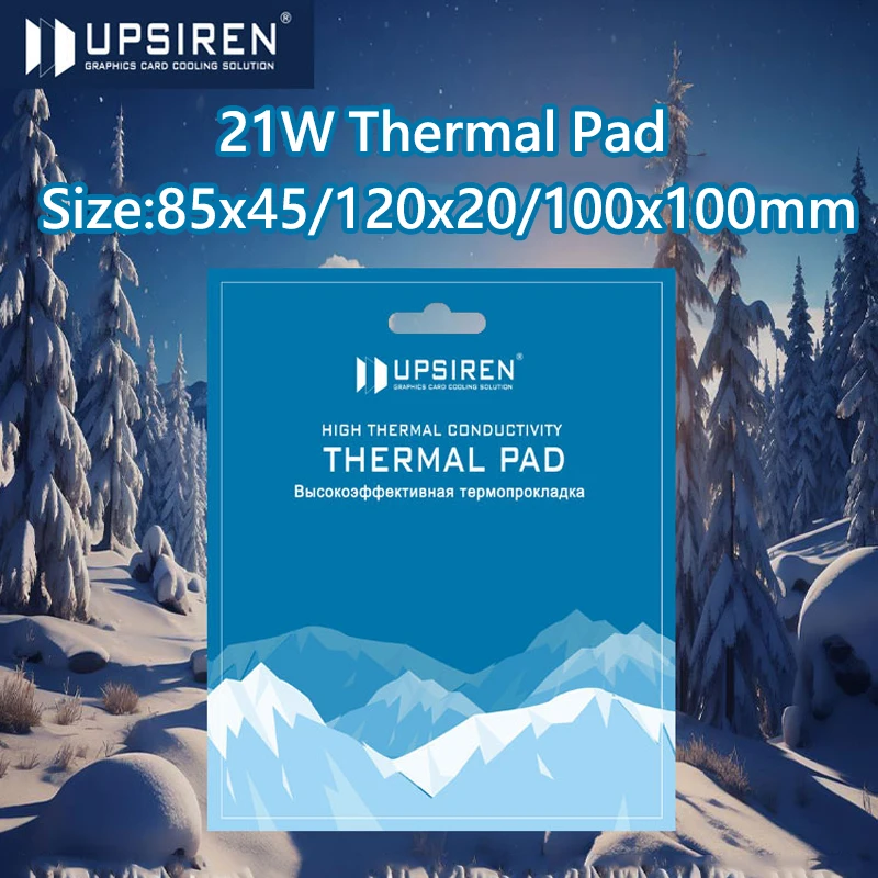 Upsiren 21W/MK GPU CPU Heatsink Cooling Conductive Silicone Pad High Quality Original Authentic Thermal Pad