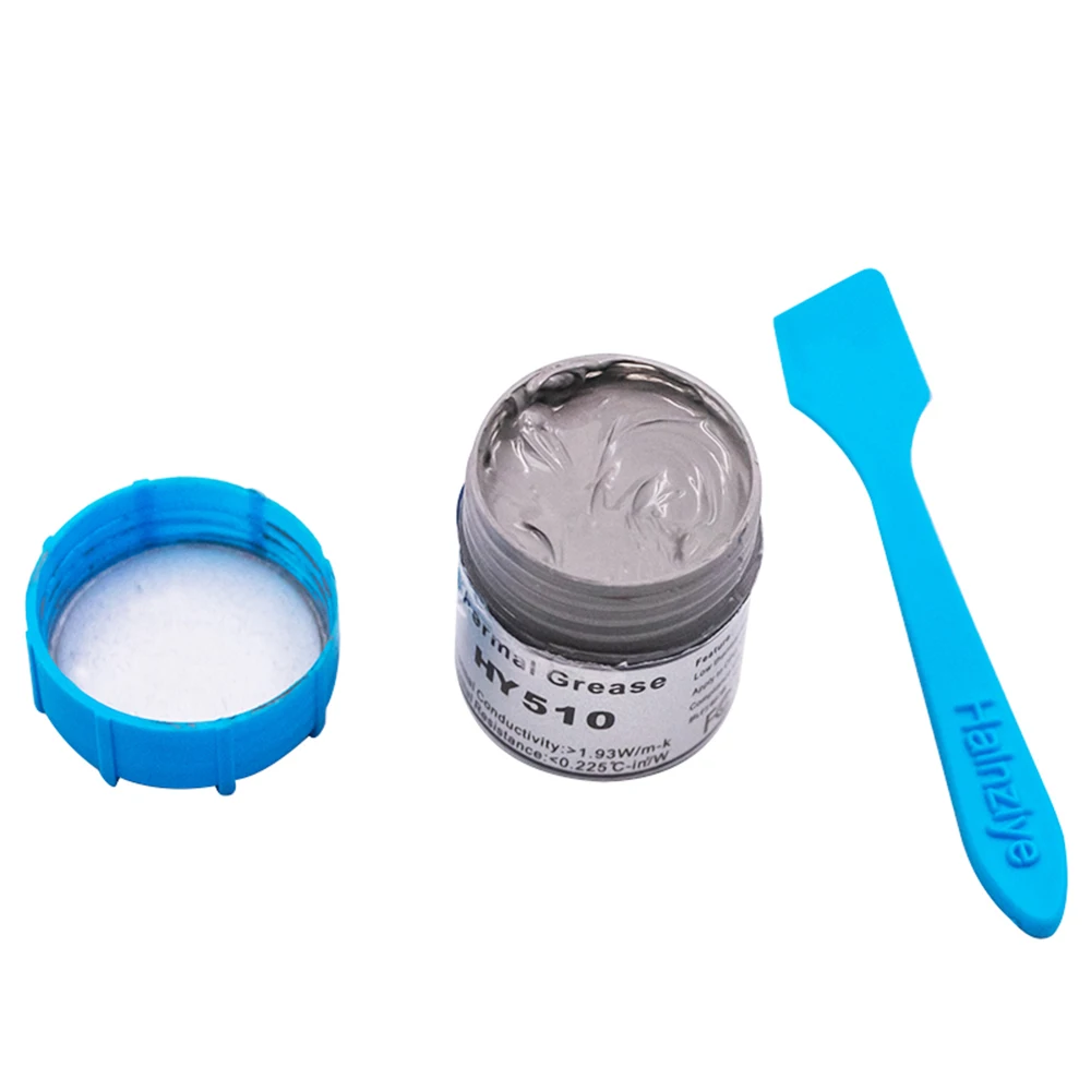 LED HY510 Desktop Computer CPU Thermal Grease Compound Paste Heat Conductive Silicone Paste for Cooling Heat Sink with Scraper