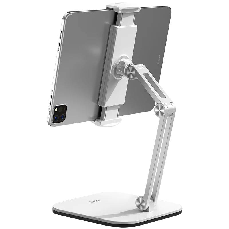 Double Arms TabletStand Metal Multi Function Lazy Stand Rotatable Height Adjustable Compatible With iPad