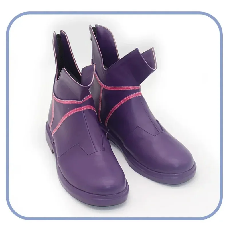 25COSLOL the Boy Who Shattered Time Ekko Cosplay Shoes Halloween Carnival Boots Cosplay Prop PU Leather Shoes Custom Made