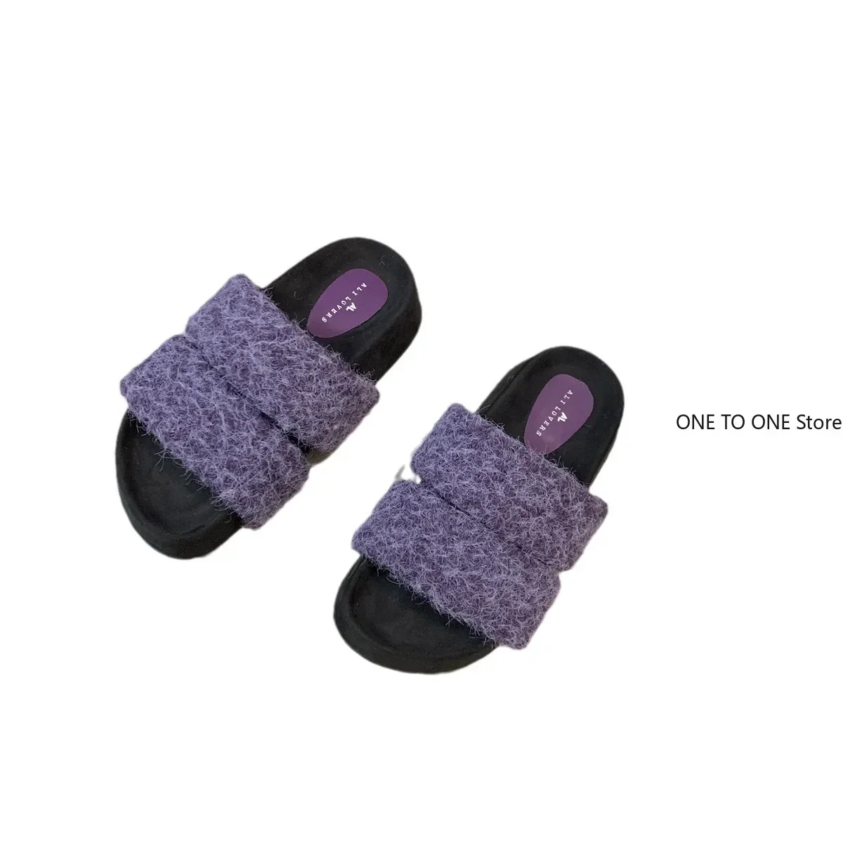 Fur Platform Women Flats Slippers Winter Designer New Casual Shoes Women 2025 Trend Home Cotton Slippers Cozy Soft Mujer Zapatos image 5