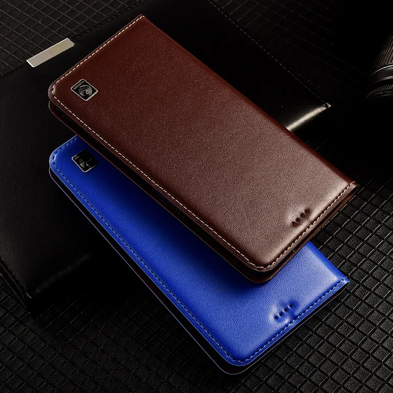 For XIAOMI POCO X6 X5 Pro X6Pro 5G Flip Case Napa Texture Magnetic Cover Luxury Cowhide Genuine Leather Card Pocket Wallet Cases