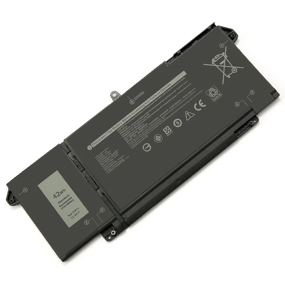 بطارية كمبيوتر محمول Keyuan 9JM71 42Wh 5320 7320 لاستبدال بطارية Dell Latitude 13 7420 7520 Hdgj8 Mhr4g