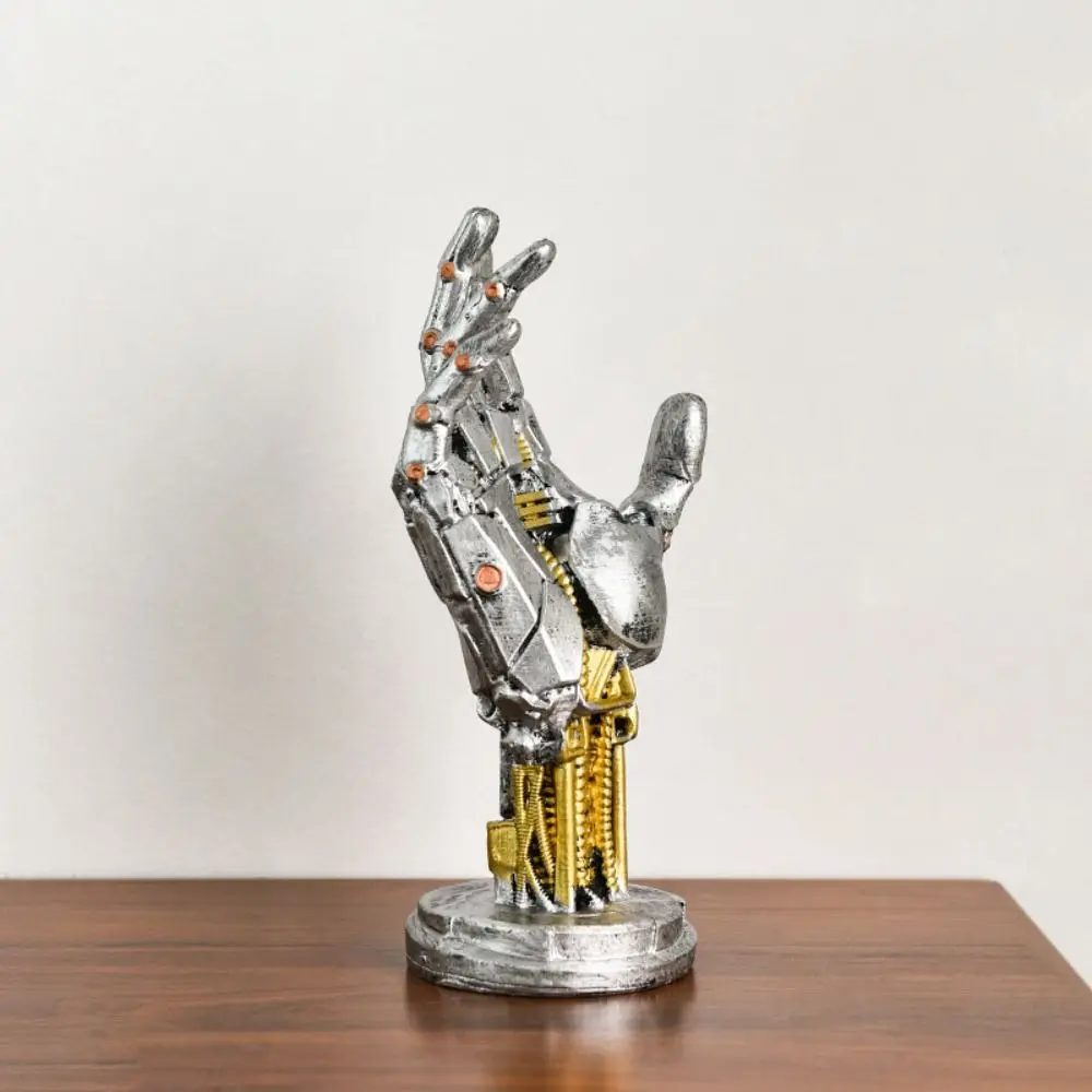 

Resin Cyberpunk 3D Printed Stand Sensory Toy Model Simulated Robot Hand Sculpture Crafts Funny Mechanical Hand Staute