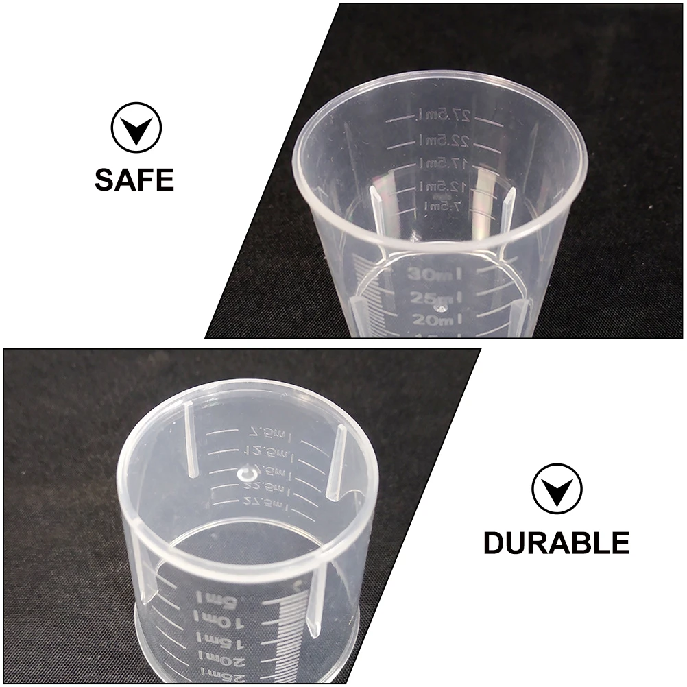 

Plastic Measuring Cups Washable Food Containers for Reptiles Easy Clean Durable Quantitative Feeding Bowls Pet Supplies