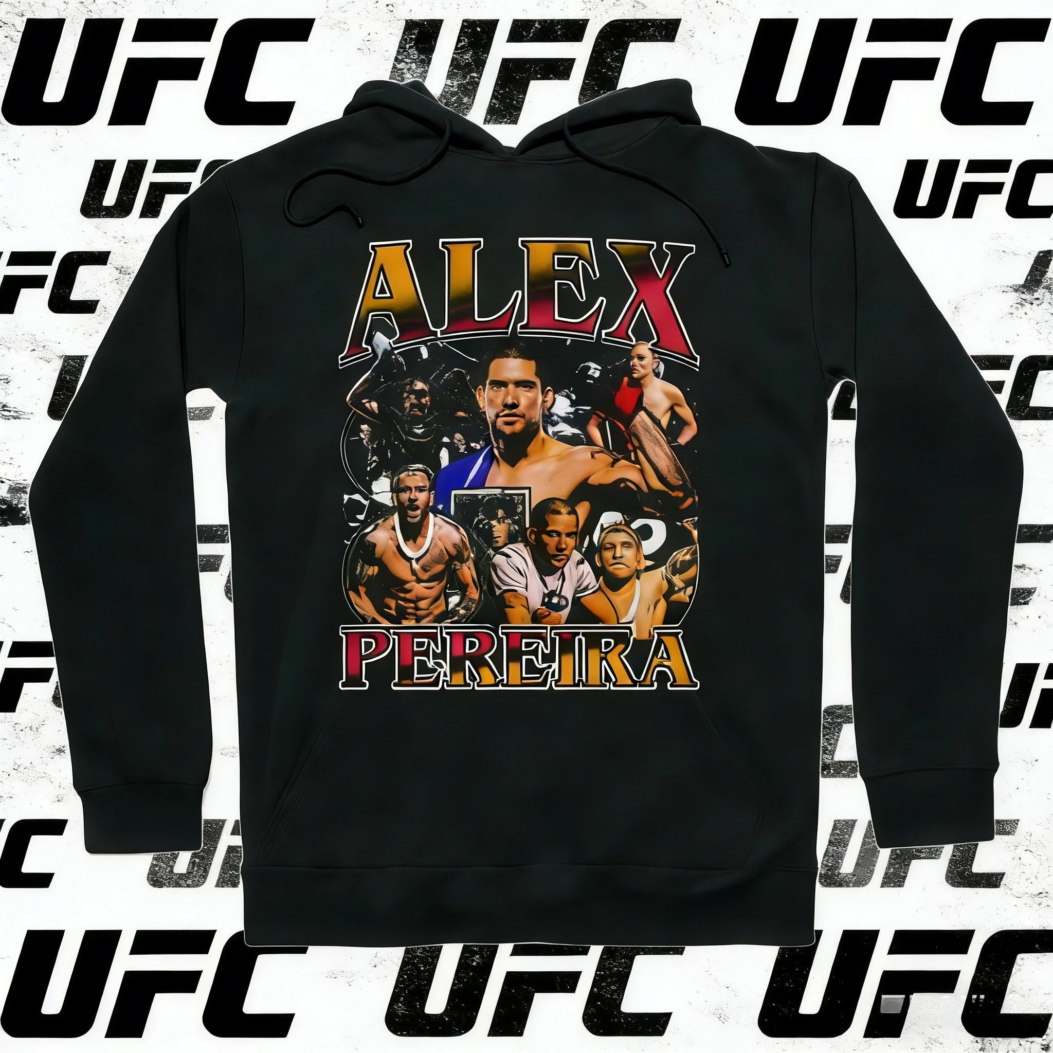 

UFC Alex Pereira 2026, осенне-зимняя коллекция, 100% хлопок, удобная повседневная толстовка с капюшоном, подходит для мужчин и женщин