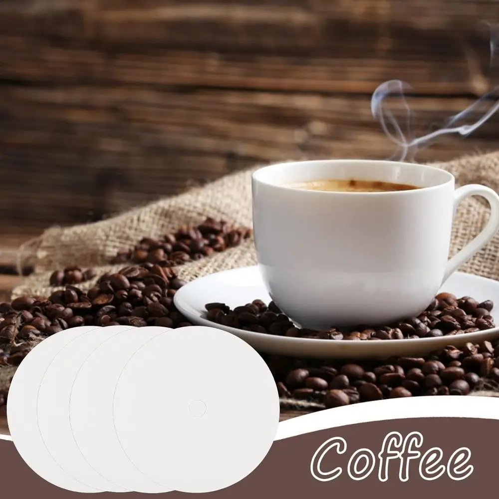 200Pcs 3.75 Inch Percolator Coffee Filters Natural Unbleached Replacement Filter Pack Disposable with Hole Coffee Maker Filters