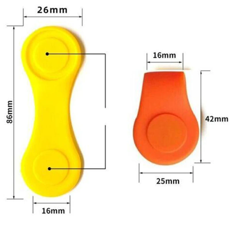 Professional Silicone Folding Reusable Golf Ball Marker Holder Strong Magnetic Mini Ball Position Calibrating Clamp Clip Supplie