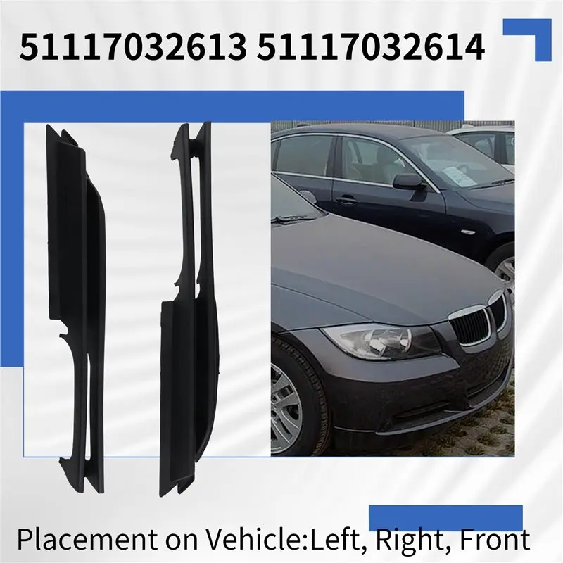 Portable 2Pcs Car LH & RH Bumper Grille For BMW E46 330I 320I 325I 325Xi 2002-2005 51117032614 51117032613