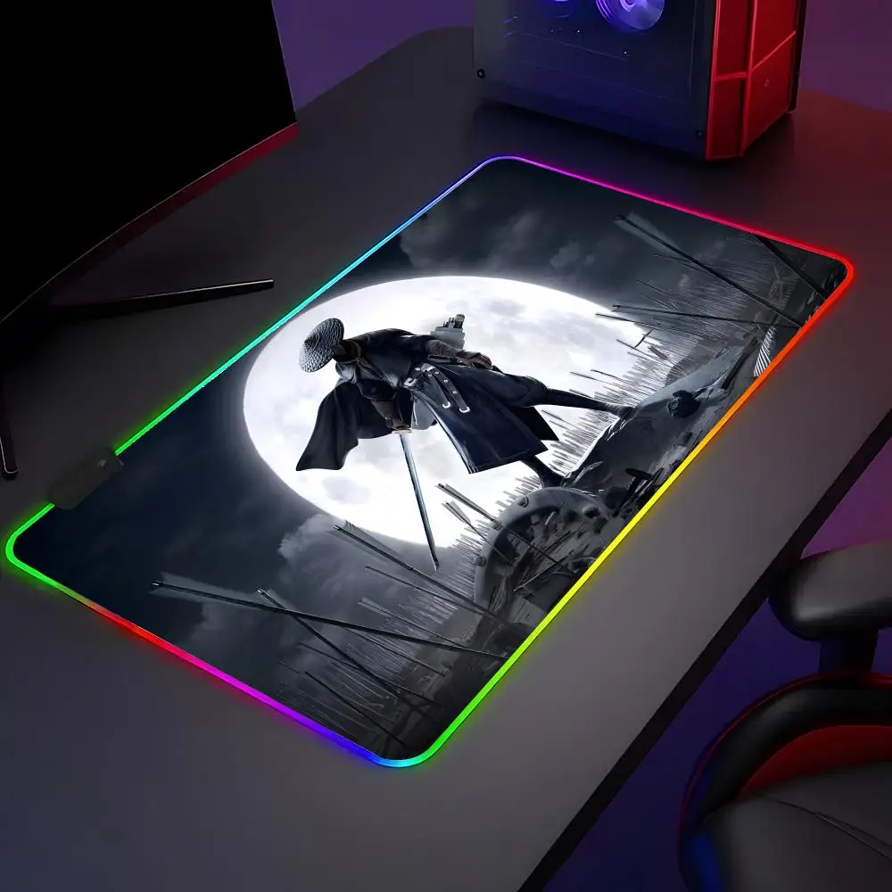 

Коврик для мыши R-Rise of the Ronin, 1 шт., большой игровой коврик с защитой от скольжения, утолщенный, для компьютерной клавиатуры, стола, рабочего места