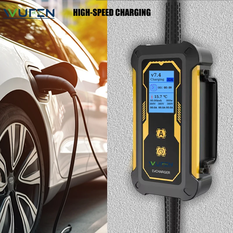 

WUFEN 22KW EV Portable Charger 32A 3Phase 15Meter / 5 Meter EV Charger GBT Portable EV Charger 22KW GB/T 20234 EV Charger 32A
