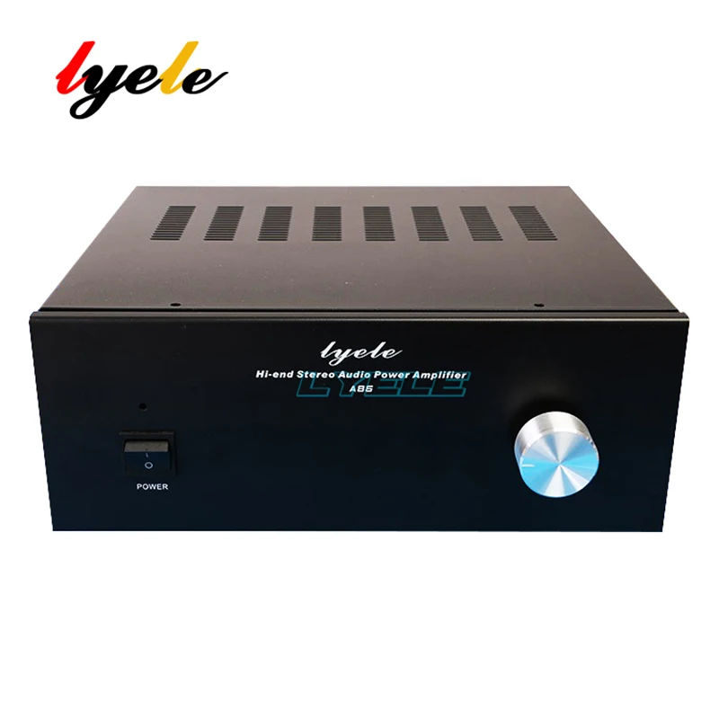 lyele A86 amplifier case 270 * 102 * 265mm for amplifier preamplifier mp3 iron chassis shell baked paint sandblasted