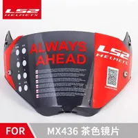 Easy To Install Ls2 Mx436 Pioneer Evo Off-road Motorcycle Helmet Windshield Lens,original Black Silver Transparent Color Visors