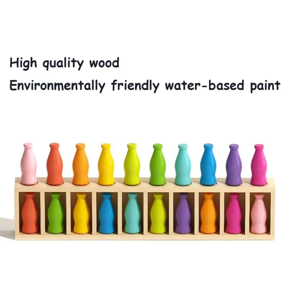 

Wood Memory Pairing Game Memory Training Early Education Drink Color Sorting Cup Learning Multiplayer