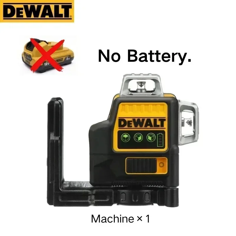 2024 Dewalt DW089LG 3 lati * 360 12 linee Livello laser Orizzontale Strumento di luce verde Misuratore di grado esterno Verticale 12V Batteria