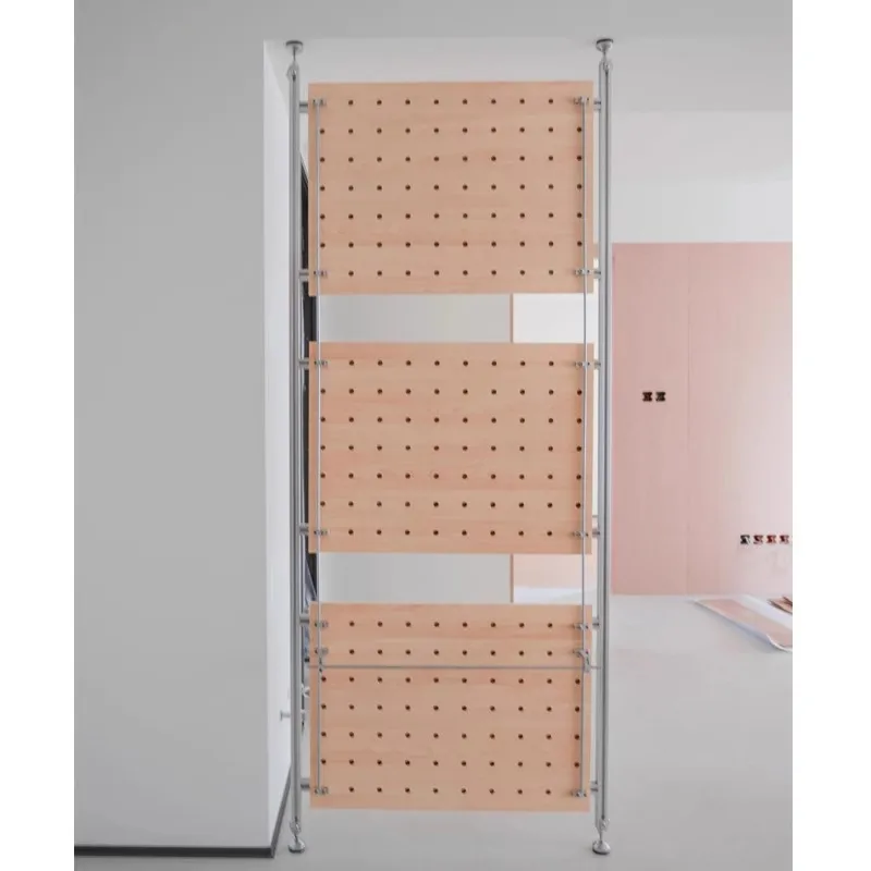 Minimalist no-punching hole top-standing hole board shelf storage rack