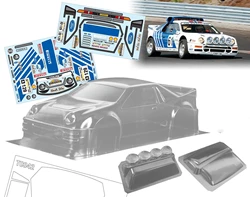 1/10 RS200 Rally drift RC PC ciała powłoki abażur 190mm szerokość przezroczysty drift ciała powłoki RC hsp hpi trax Tamiya