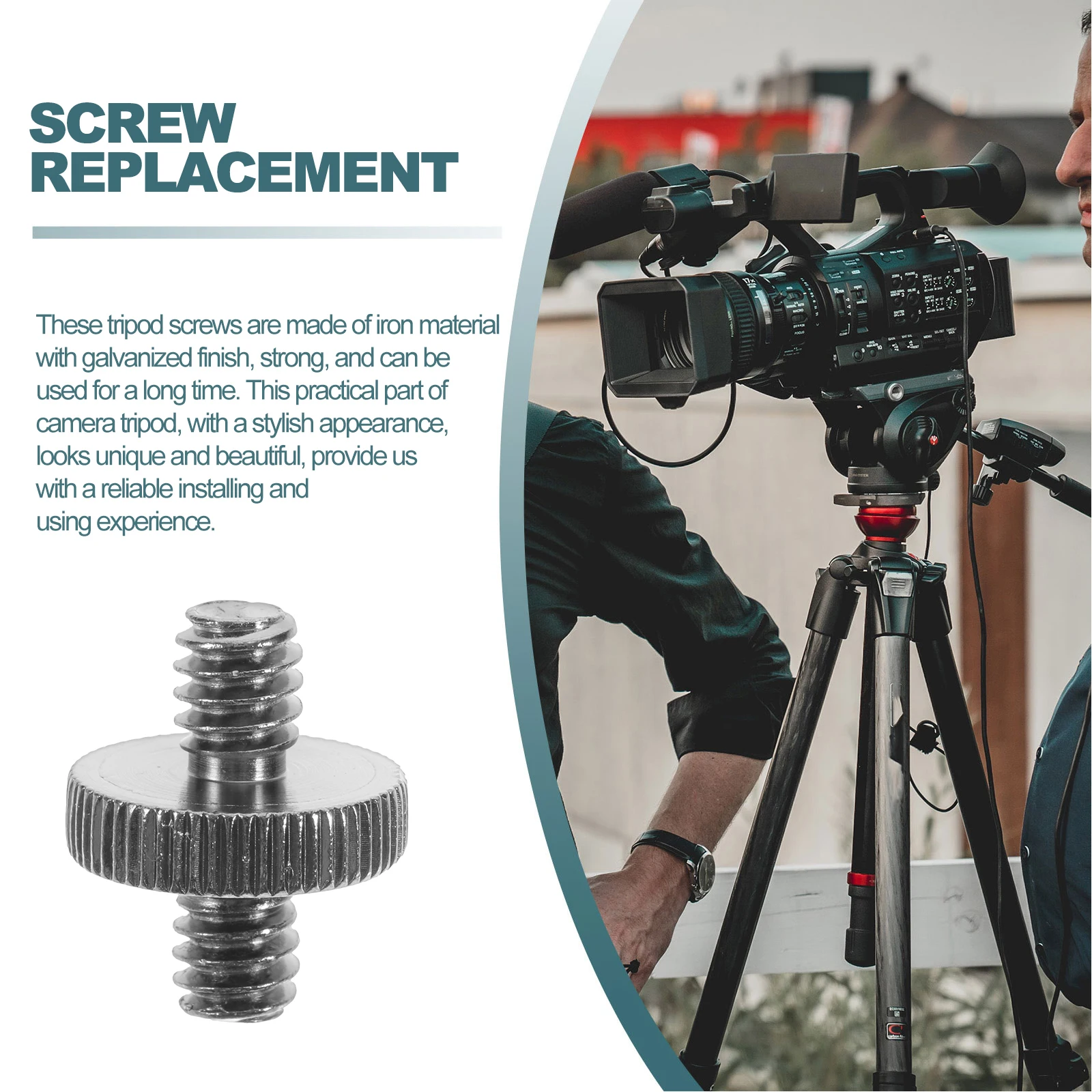 

10pcs Camera Screws 1 4 Inch Universal Tripod Mount Screw Replacement D Ring Hinge Quick Release Plate Compatible