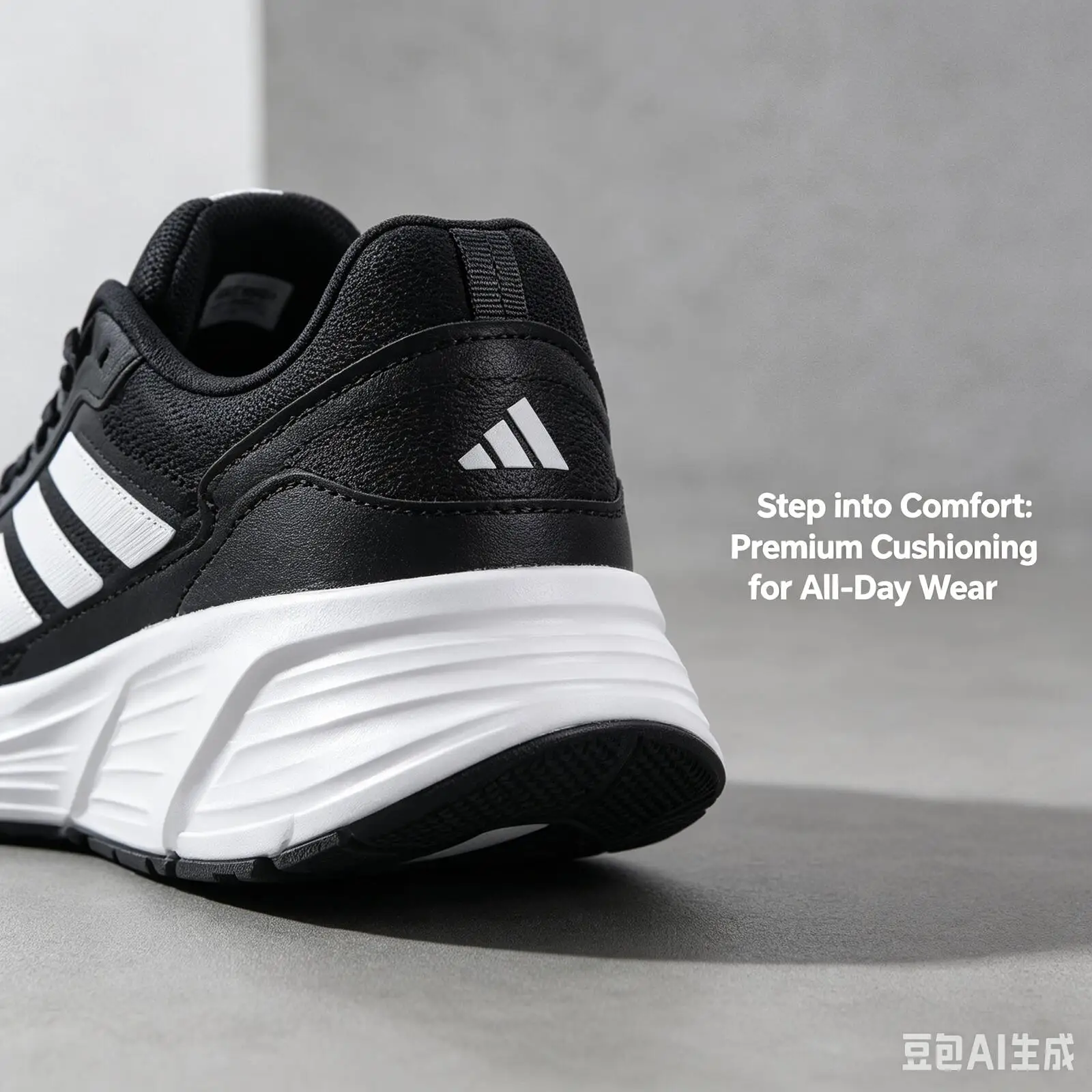 Adidas Men Women Black White Cushioned Non Slip Daily Training Sport Running Shoes JQ7499